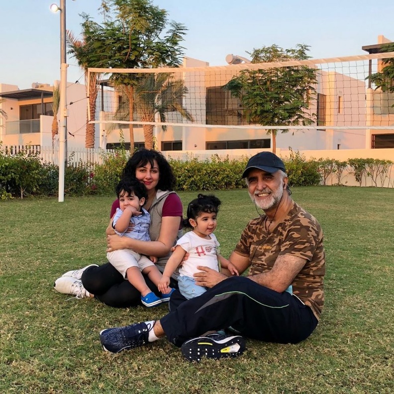 هيفاء حسين واسرتها