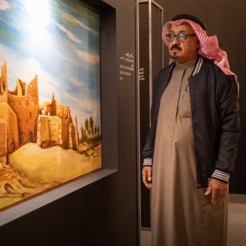 الفنان التشكيلي السعودي ابراهيم الفصّام 