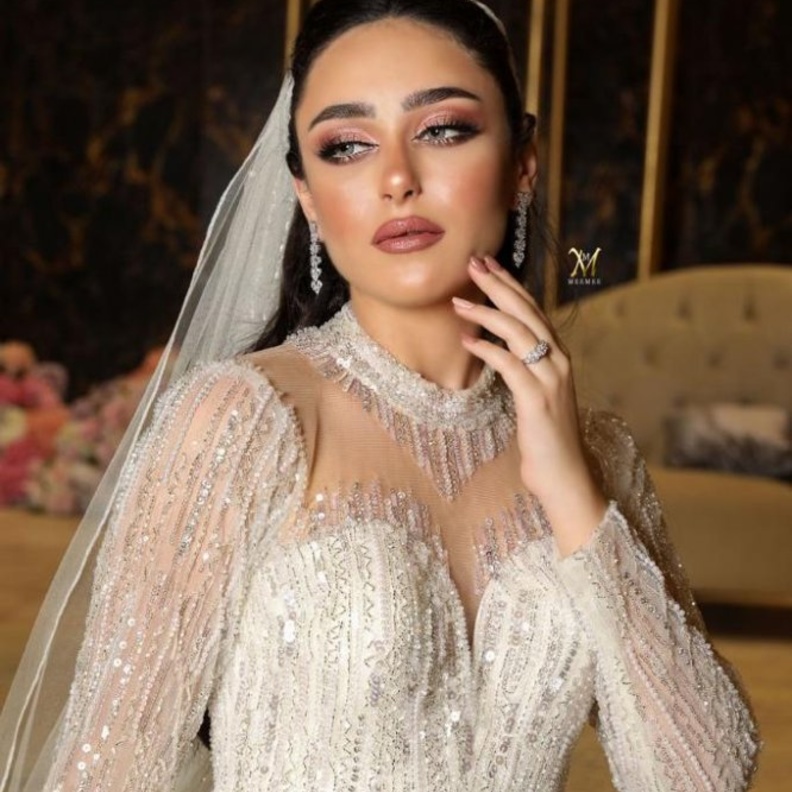 مكياج عروس من الميك اب ارتست السعودية بشاير القحطاني