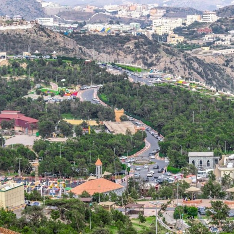 طبيعة خلابة في متنزه غابة رغدان (الصورة من وكالة الأنباء السعودية)