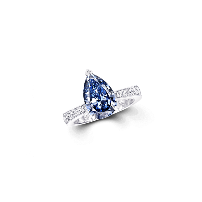 خواتم زواج من الالماس الازرق من دار Graff 