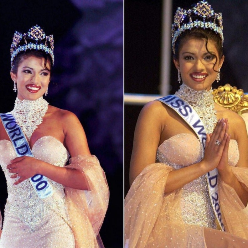 بريانكا تشوبرا فازت بلقب ملكة جمال الكون عام 2000