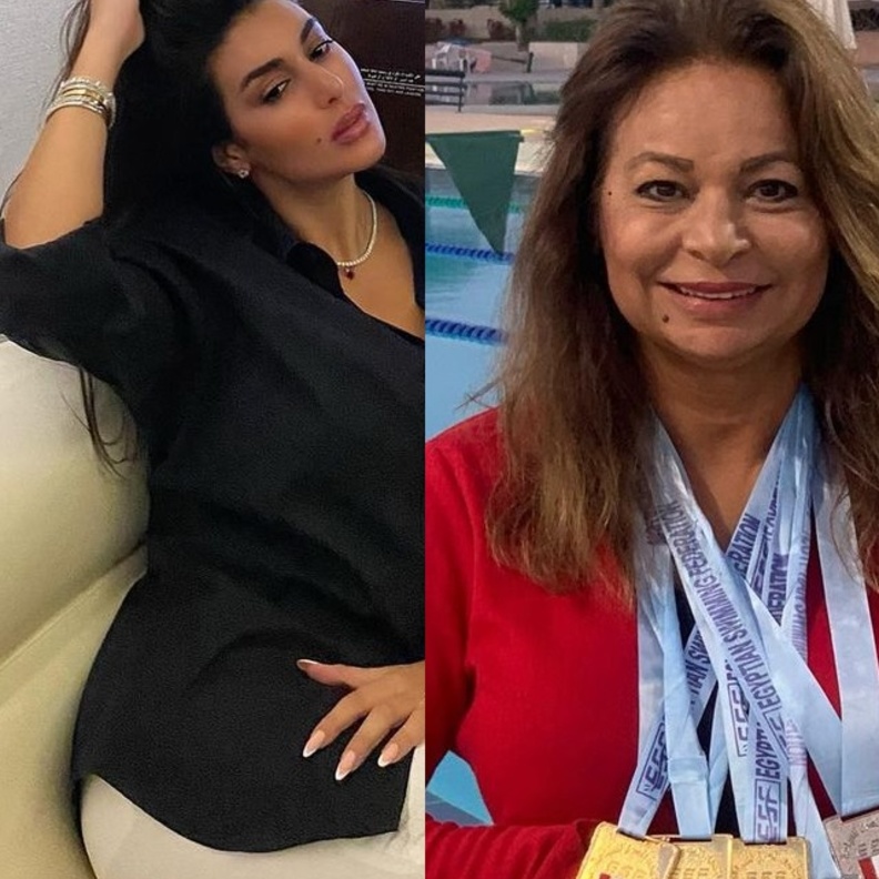 ياسمين صبري ووالدتها