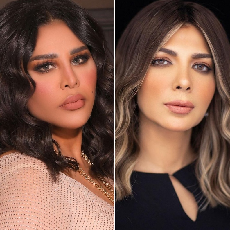 مقارنة بين الإطلالات الجمالية لـ أحلام وأصالة نصري بعد تصالحهما