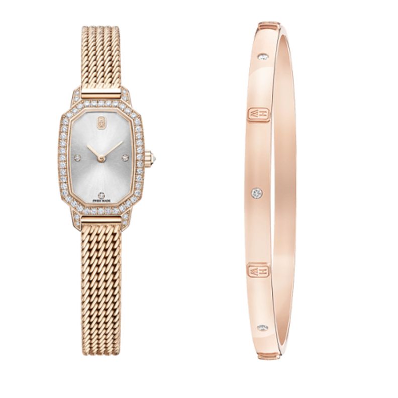 ساعة وسوار من هاري ونستون Harry Winston