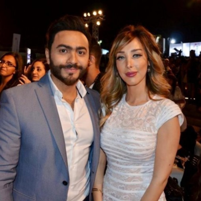 انفصال بسمة بوسيل وتامر حسني