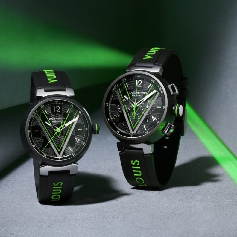 ساعة تامبور دامييه غرافيت رايس الجريئة من لويس ڤويتون