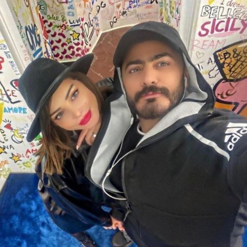 تامر حسني وبسمة بوسيل 