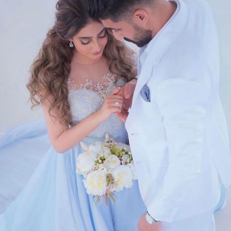  اطلالة اخرى لابرار سبت في عقد قرانها