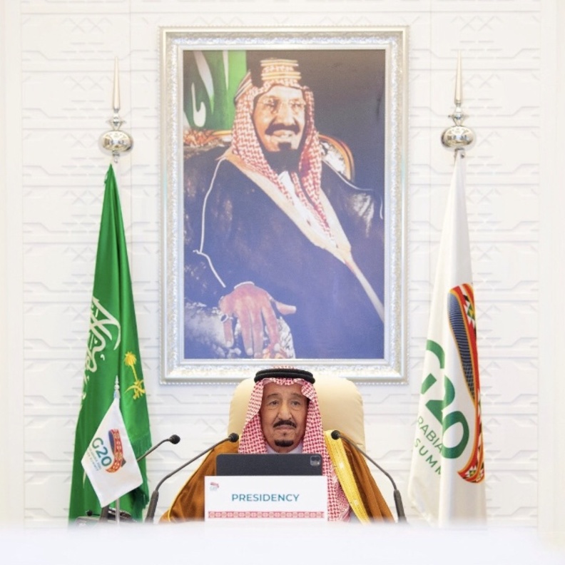 الملك سلمان بن عبدالعزيز يرأس قمة العشرين الافتراضية بالرياض