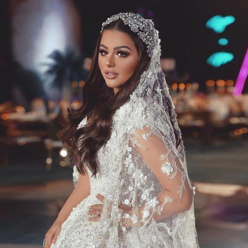 هنادي مهنا واكسسوارات زفافها