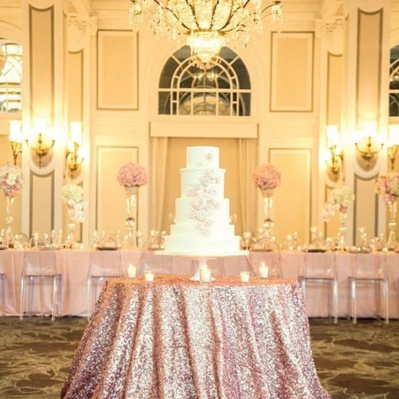  افكار لثيم الزفاف بألوان الترتر البراقة