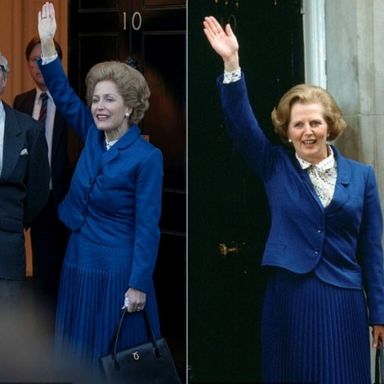 صور إطلالات مارغريت تاتشر في مسلسل The Crown هل تطابقت مع الحقيقة