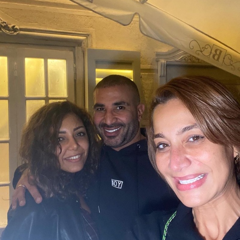 احمد سعد وخطيبته مع بسمة وهبة