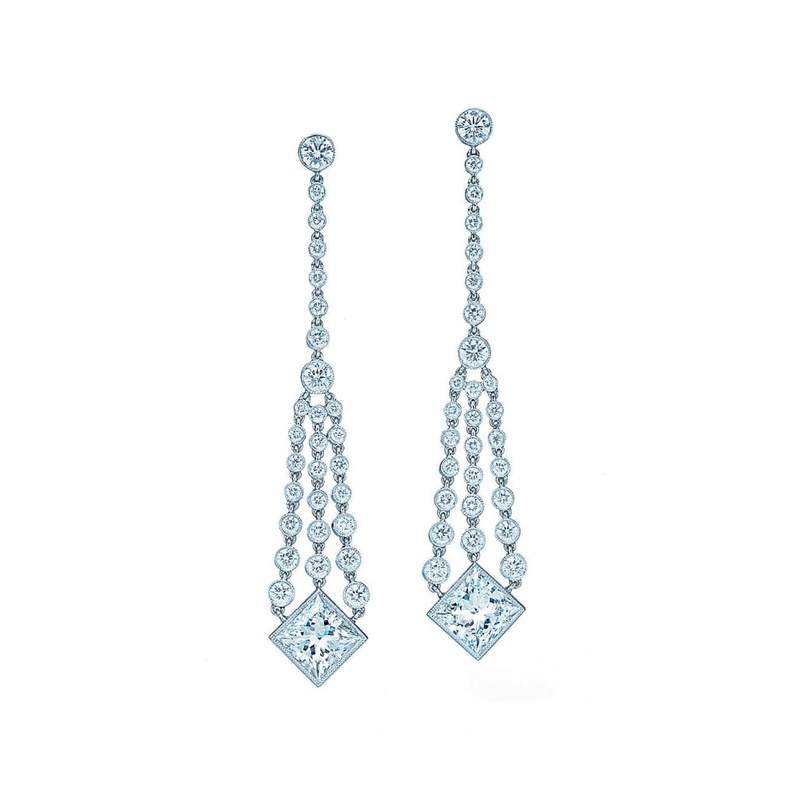 موديلات أقراط شاندلير من Tiffany & Co