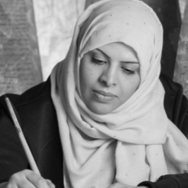 الفنانة السعودية غادة الحسن تبدع في أعمالها الفنية