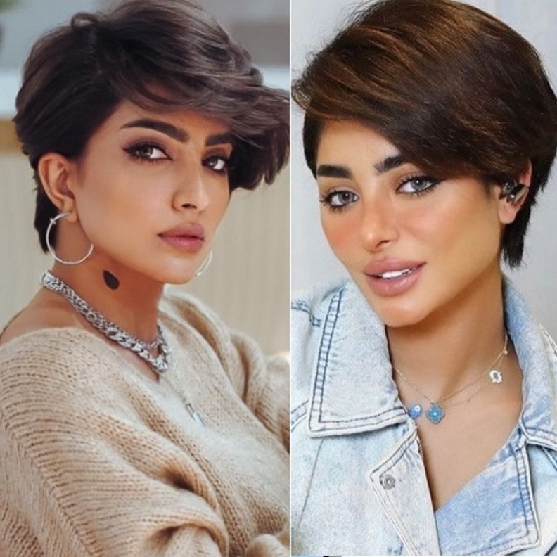 بثينة الرئيسي و غدير السلطان بقّصة الشعر القصير الصبياني ..من الاجمل