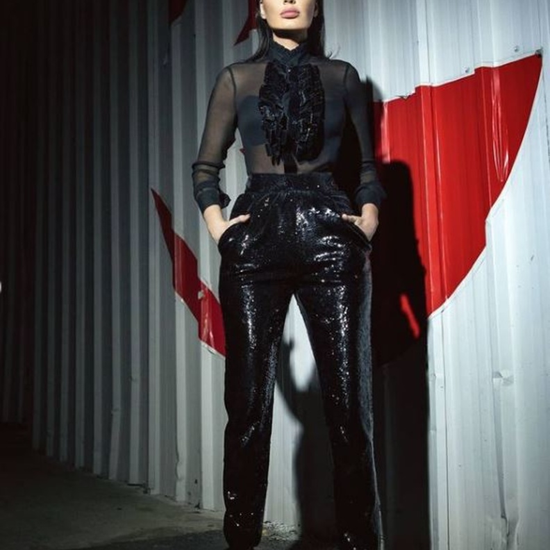 آخر إطلالات سيرين عبد النور حملت توقيع دار سان لوران