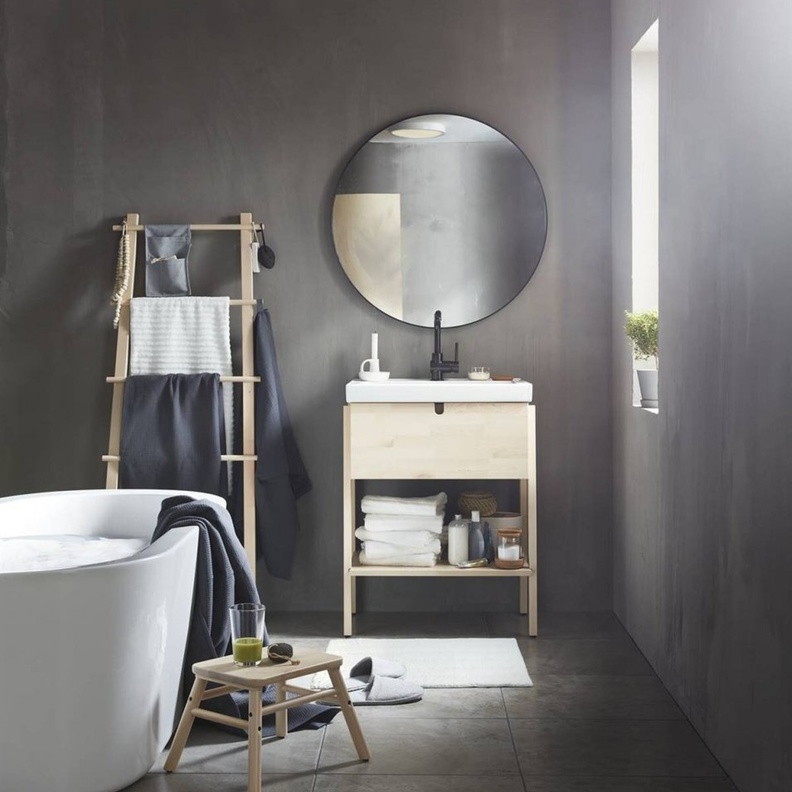  الخشب في ديكورات الحمامات العصرية 2021