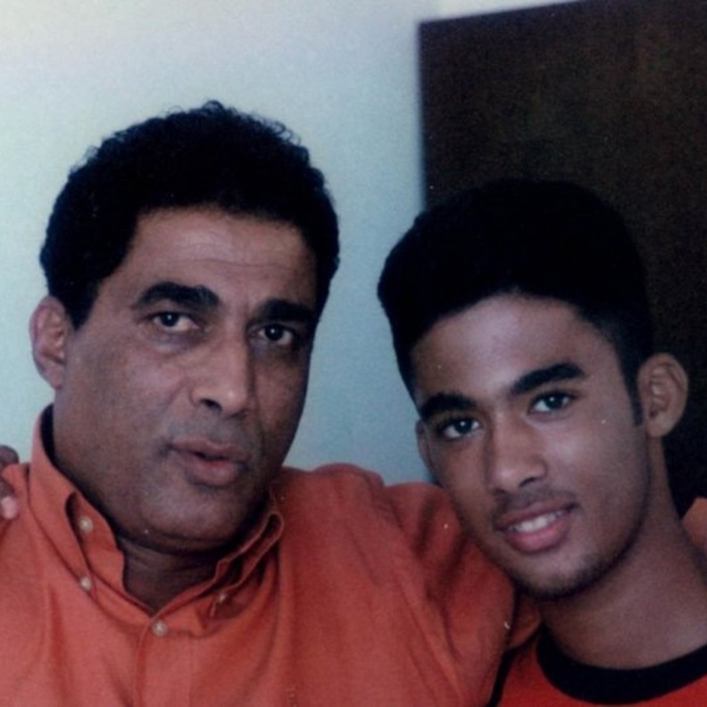 أحمد زكي وابنه هيثم