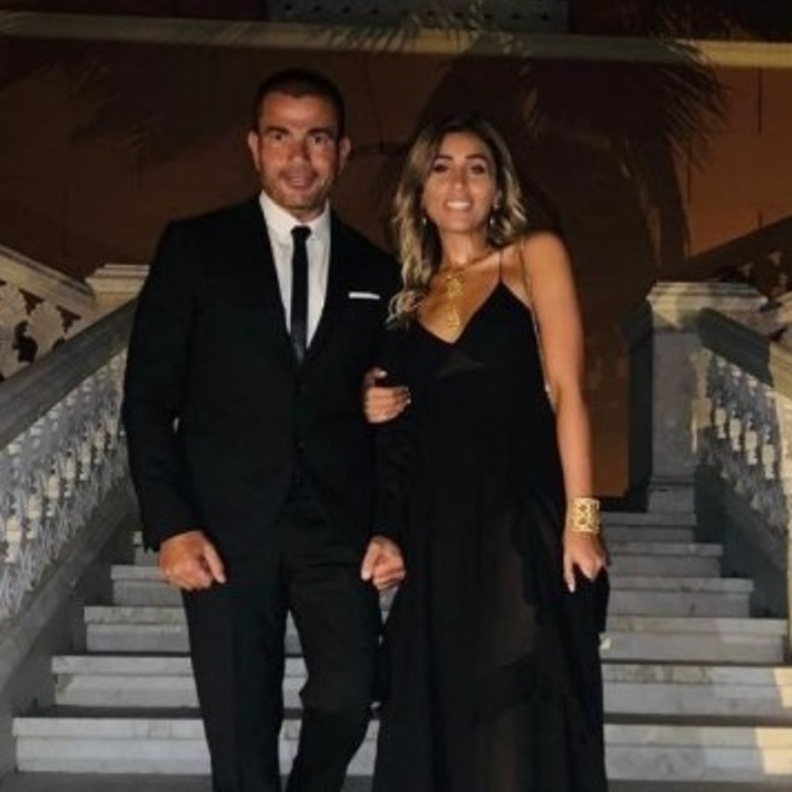 دينا الشربيني وعمرو دياب