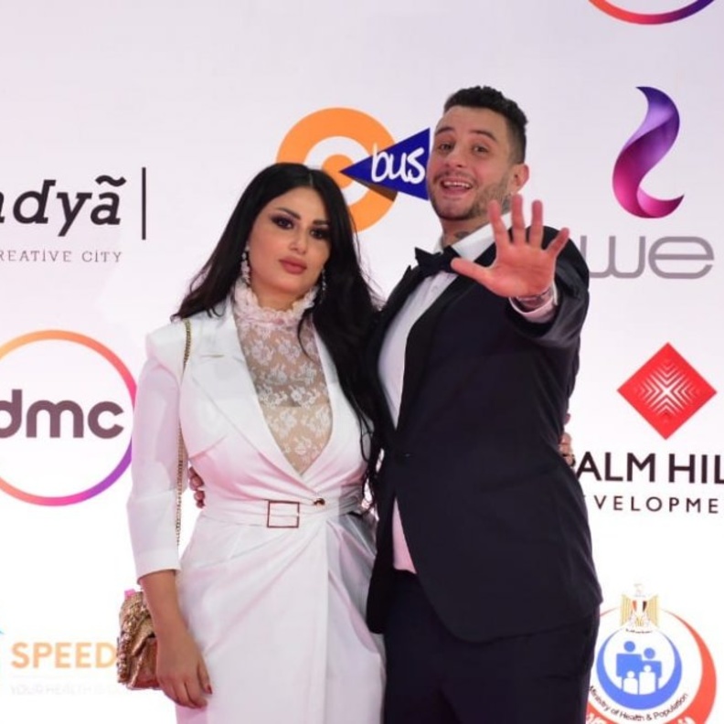 أحمد الفيشاوي وزوجته