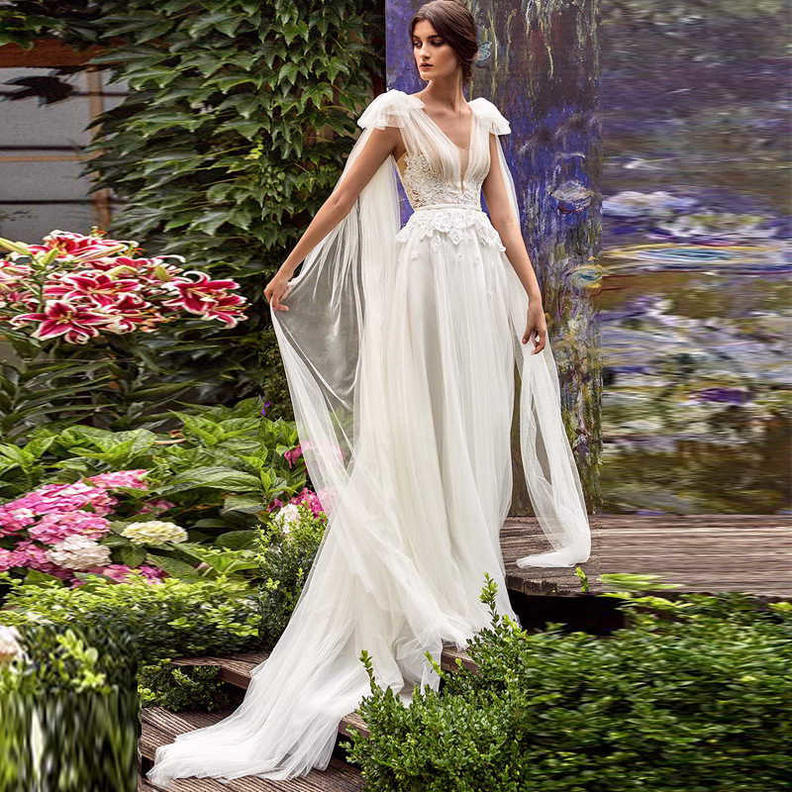 موديلات فساتين زفاف بوهيمية من verngo