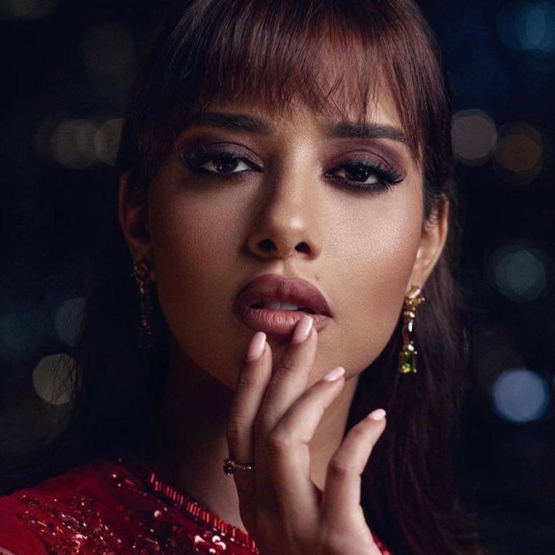 رسمات مكياج برونزي مات من وحي اطلالات بلقيس فتح