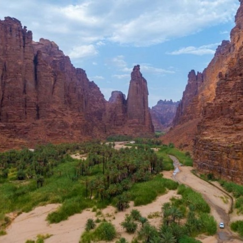 وادي الديسة من أفضل الوجهات الطبيعية بالسعودية - المصدر وكالة الأنباء السعودية