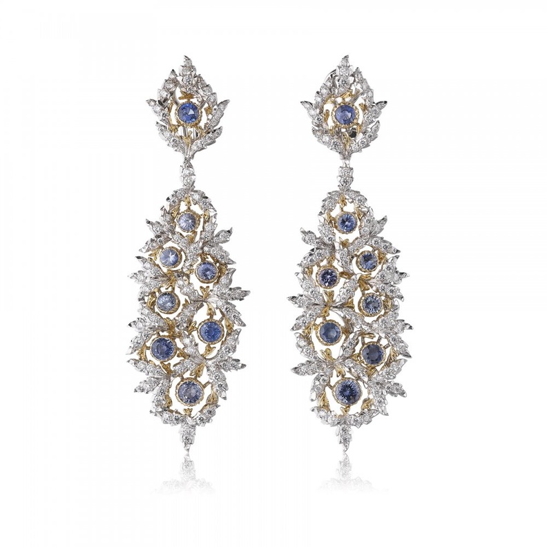 أقراط Pavone من ماركة بوتشيلاتي Buccellati