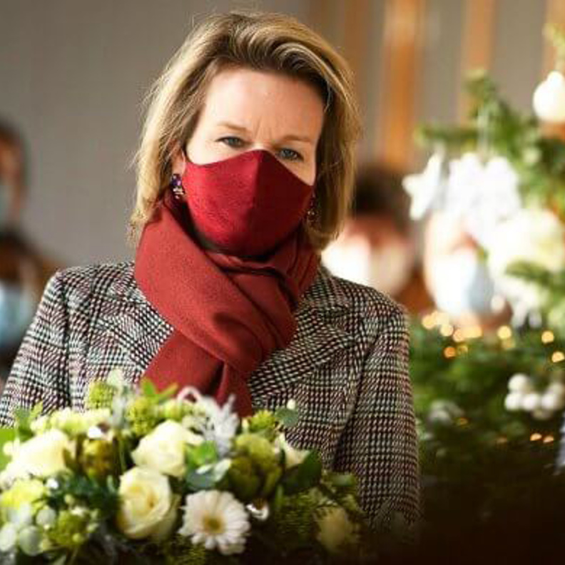 الملكة ماتيلد تزور مستشفى للطب النفسي في جيتي