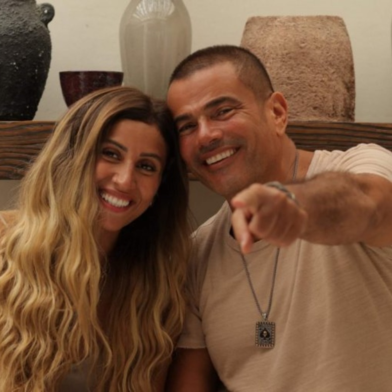 عمرو دياب ودينا الشربيني