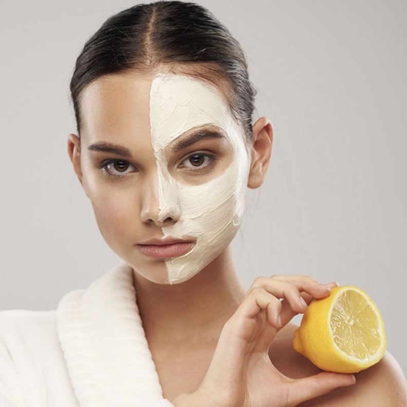 النشا والليمون لتفتيح البشرة