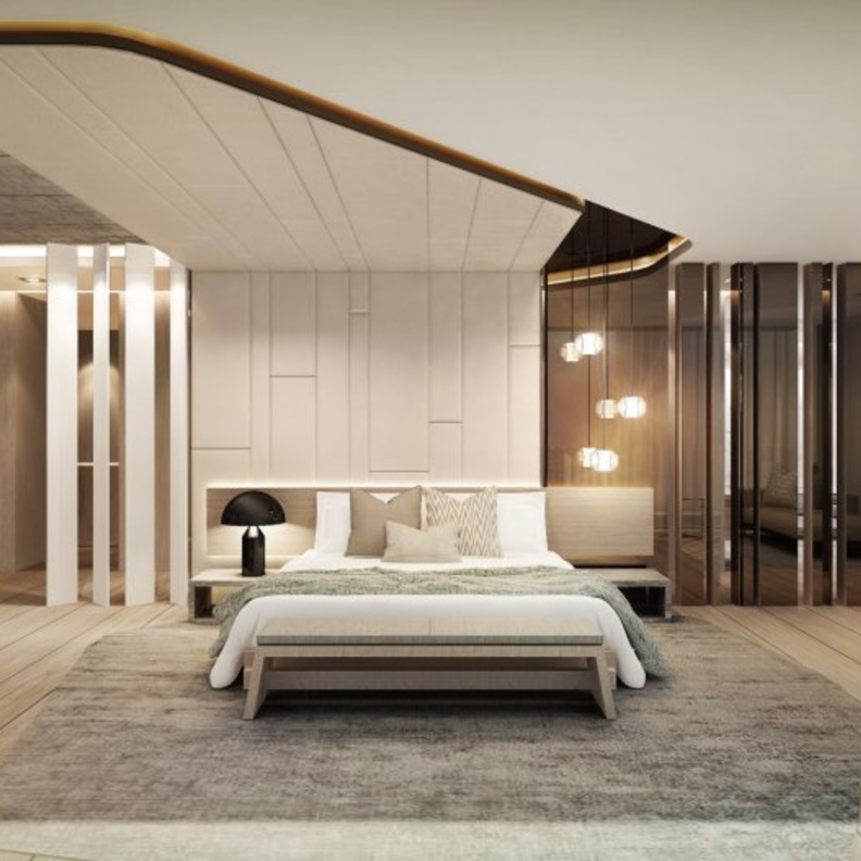 أناقة الألوان الحيادية في ديكورات غرف نوم عصرية من ARRCC