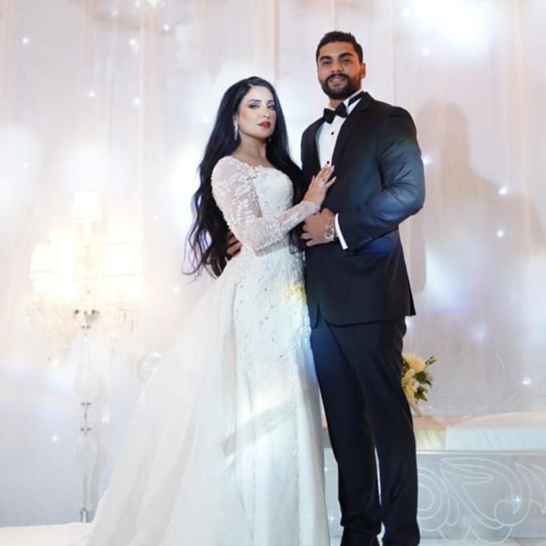 نجاح المساعيد وزوجها