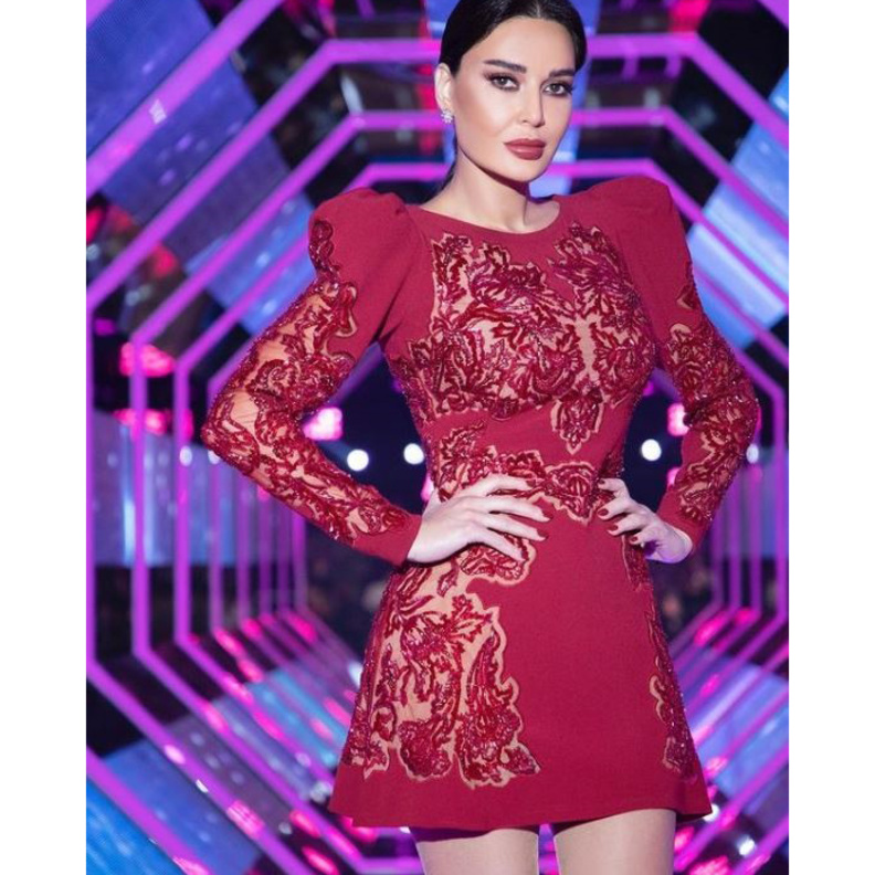 احدث اطلالات سيرين عبد النور تتألق بتوقيع المصمّم اللبناني العالمي زهير مراد