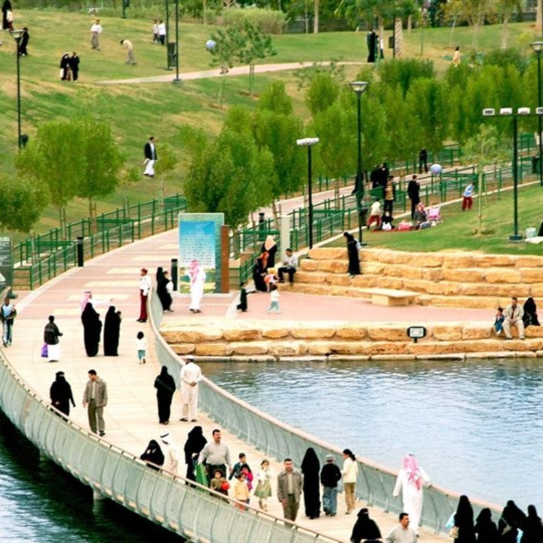 منتزه سلام واحد من أكبر المنتزهات الترفيهية في الرياض - المصدر الهيئة الملكية لمدينة الرياض 