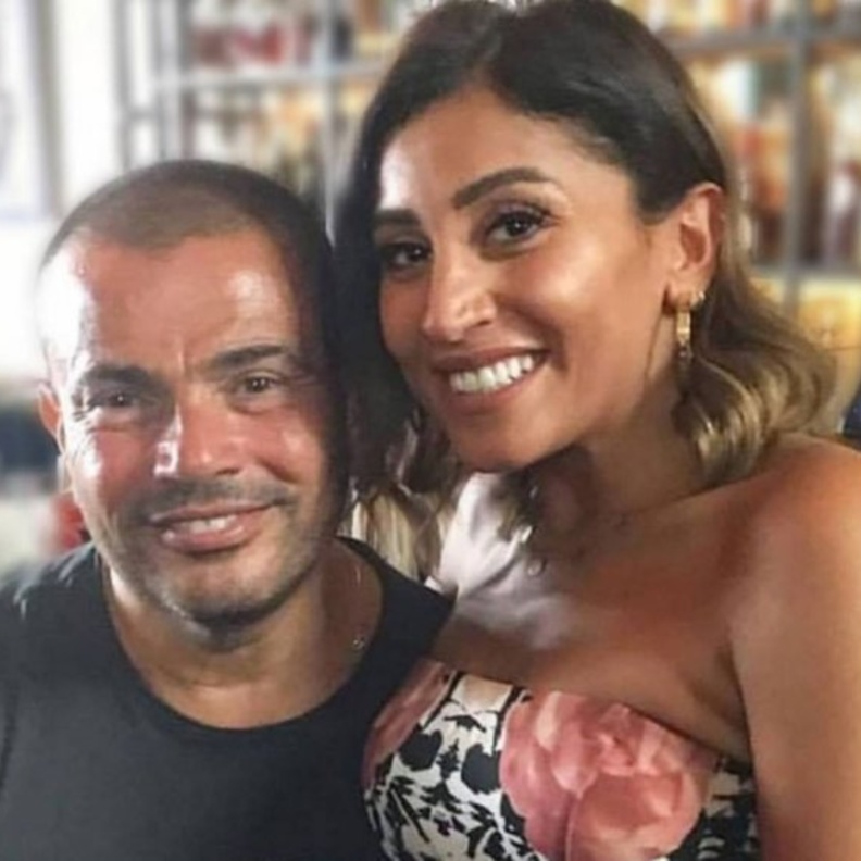  دينا الشربيني وعمرو دياب