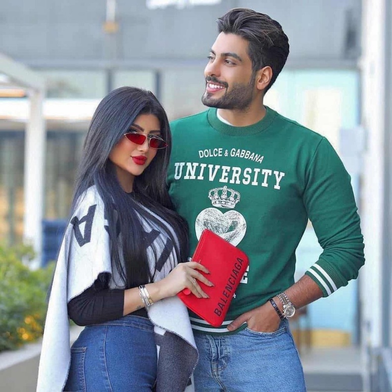 ملكة كابلي وزوجها احمد السالم يثيران الجدل في الساعات الماضية