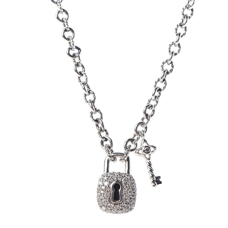 احدث موديلات سلاسل ذهب على شكل القفل موضة 2021 من David Yurman