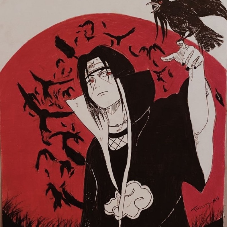 احدى اعمال الفنانة التشكيلية تهاني محمد