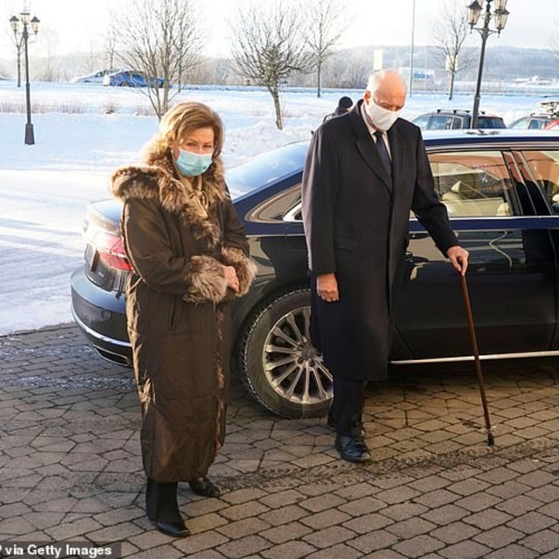 بالصور ملك النرويج يزور موقع الانهيار الأرضي بالقرب من أوسلو