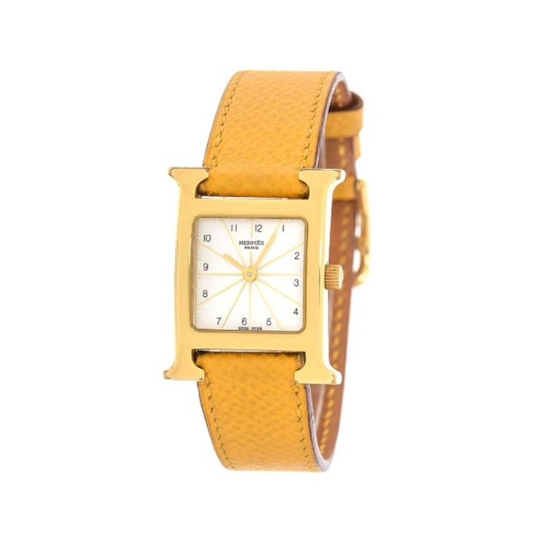 ‎أجمل تصاميم ساعات راقية باللون الأصفر موضة 2021 من Hermes