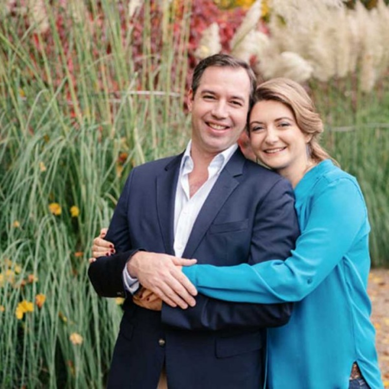 الأمير غيوم ولي عهد لوكسمبورغ وزوجته