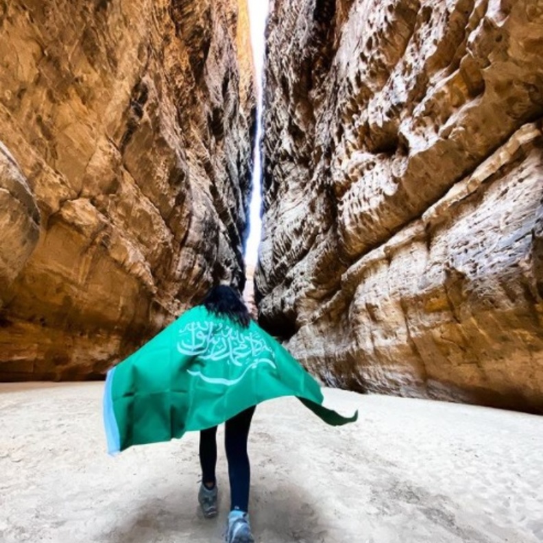 هيا السماري سفيرة السياحة السعودية في العلا - المصدر هيا السماري 