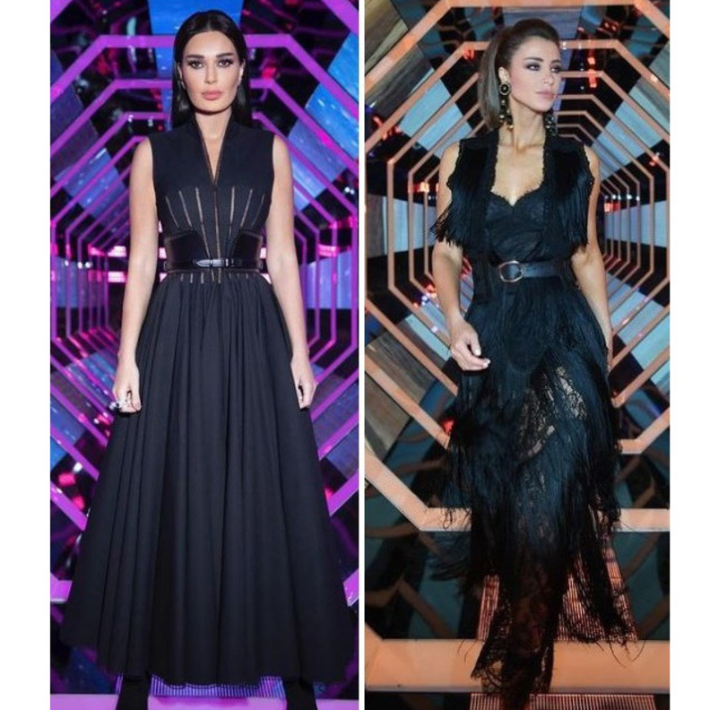 سيرين عبد النور وأنابيلا هلال تتنافسان باللون الأسود على لقب الإطلالة الأجمل