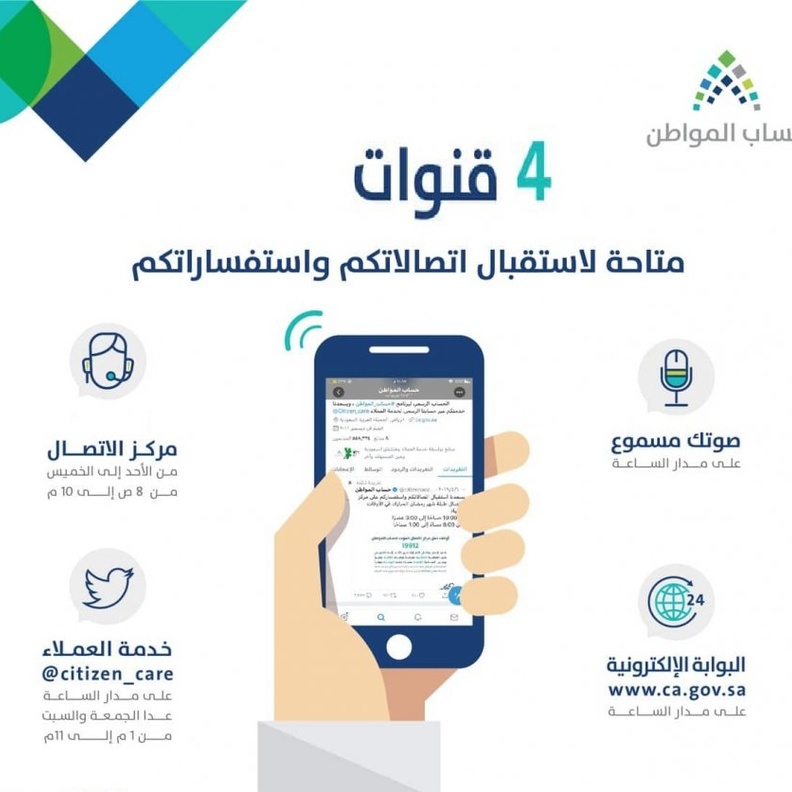 رقم تليفون حساب المواطن الشكاوي المجاني الموحد ومواعيد خدمة العملاء