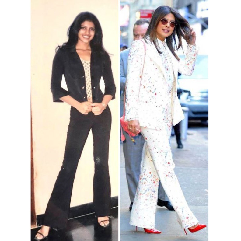 صور اطلالات بريانكا شوبرا تكشف التحول الكبير فيها خلال 21 عاماً