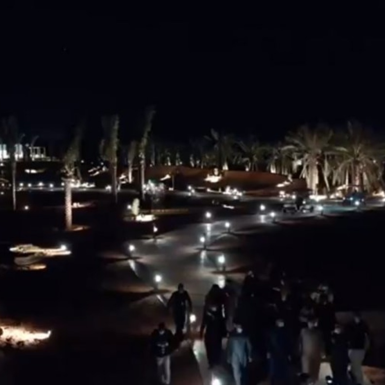 معالي المستشار تركي آل الشيخ أثناء تفقده أوايسس الرياض- المصدر هيئة الترفيه السعودية