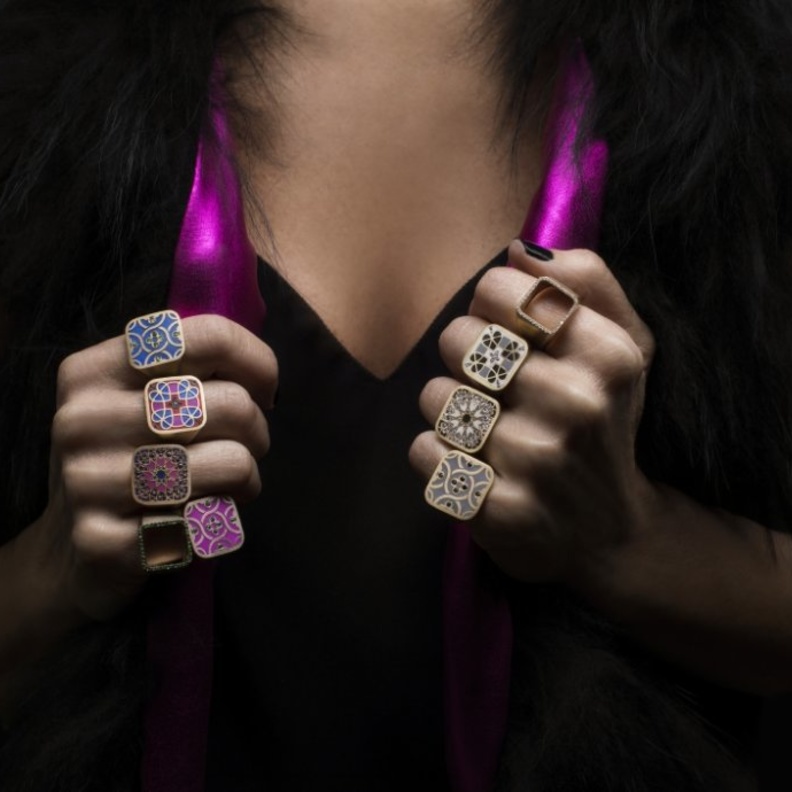 مجوهرات مستوحاة من فن الأرابيسك من Nada G Blat Beirut